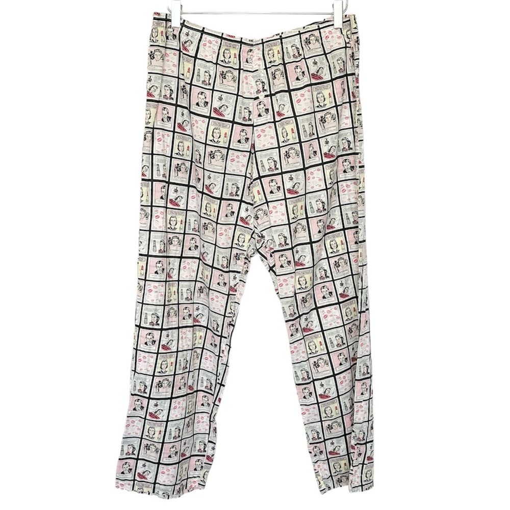 JASPER & GINGER cartoon pajama bottoms L